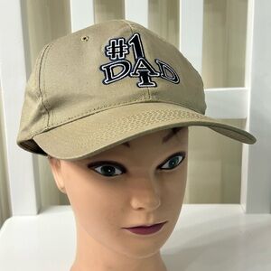 Vintage #1 Dad Adjustable SnapBack Hat Cap
